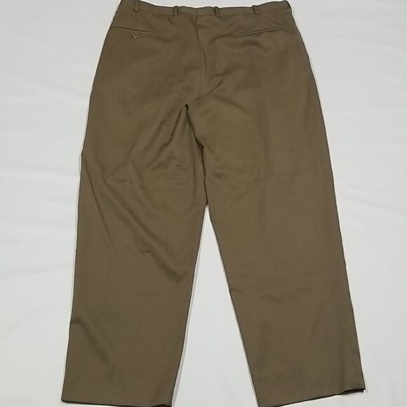 JB Britches Pants Men's 36x30 Nordstrom 100% Pure Virgin Wool Vintage Tan Preppy - Picture 6 of 10